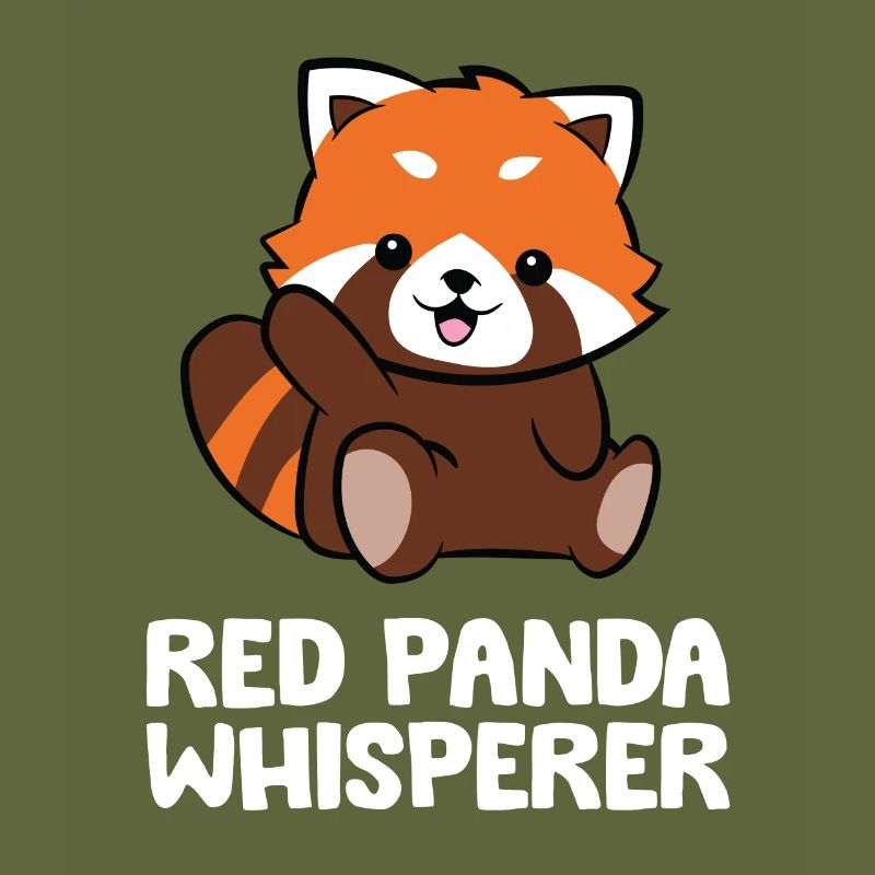 Roter Panda-Flüsterer Süßer Roter Panda