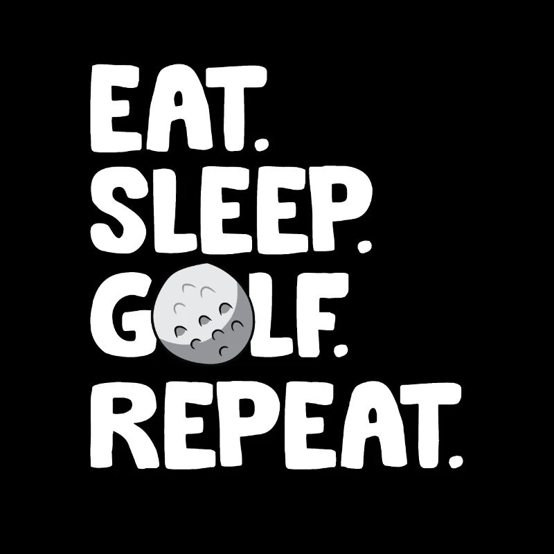Golfen Golfspieler Eat Sleep Golf Repeat