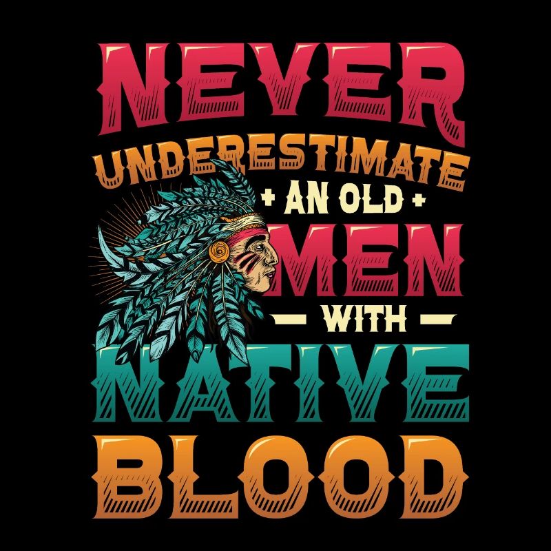 Old men with native blood, Indians.