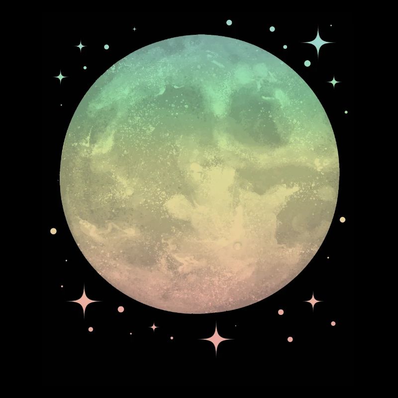 Mond Pastel Himmlisch