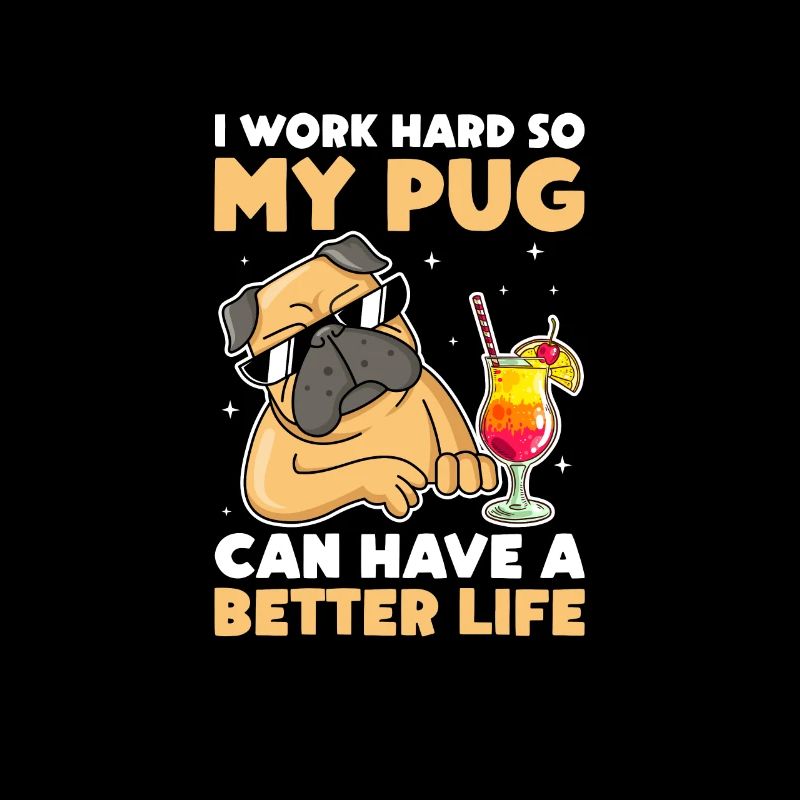 Mops Hund Hundefreund Haustier Möpse Pug Geschenk
