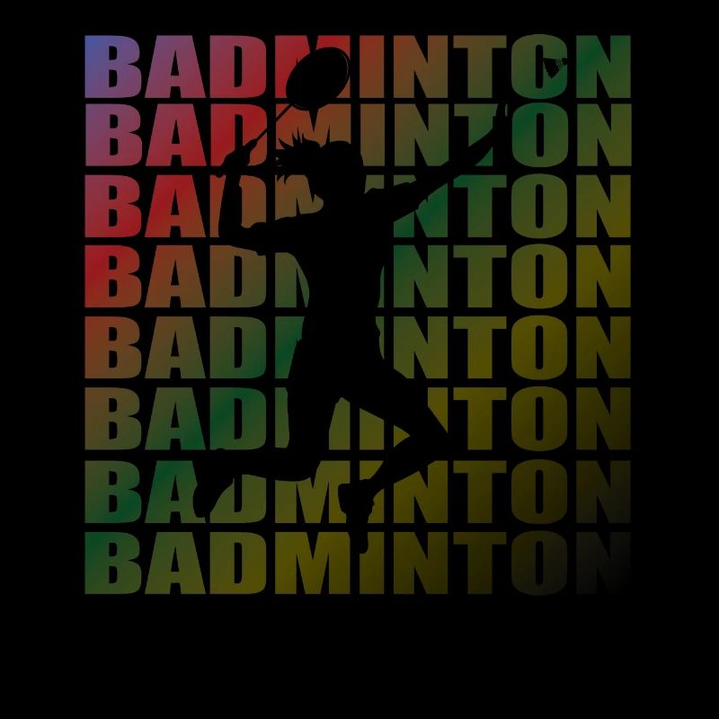 Conception d’idée cadeau de joueur de badminton