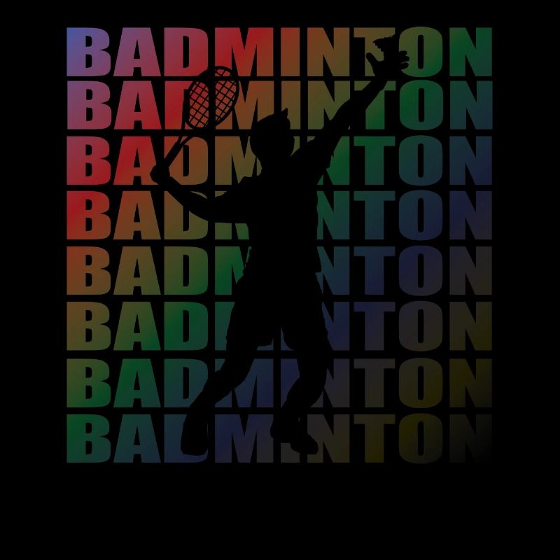 Conception d’idée cadeau de joueur de badminton