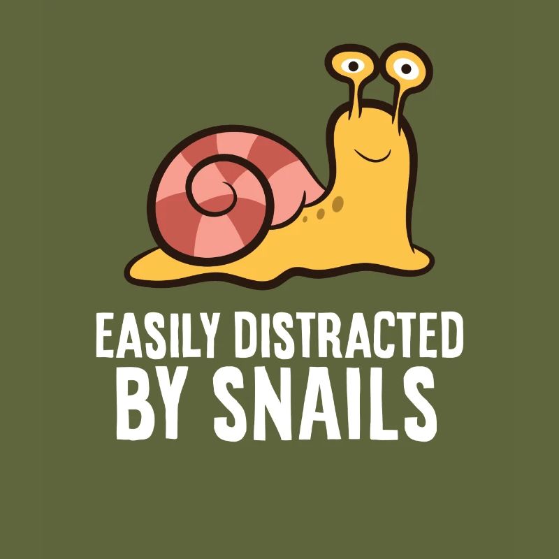 Snail Lover Easily Distracted By Snails