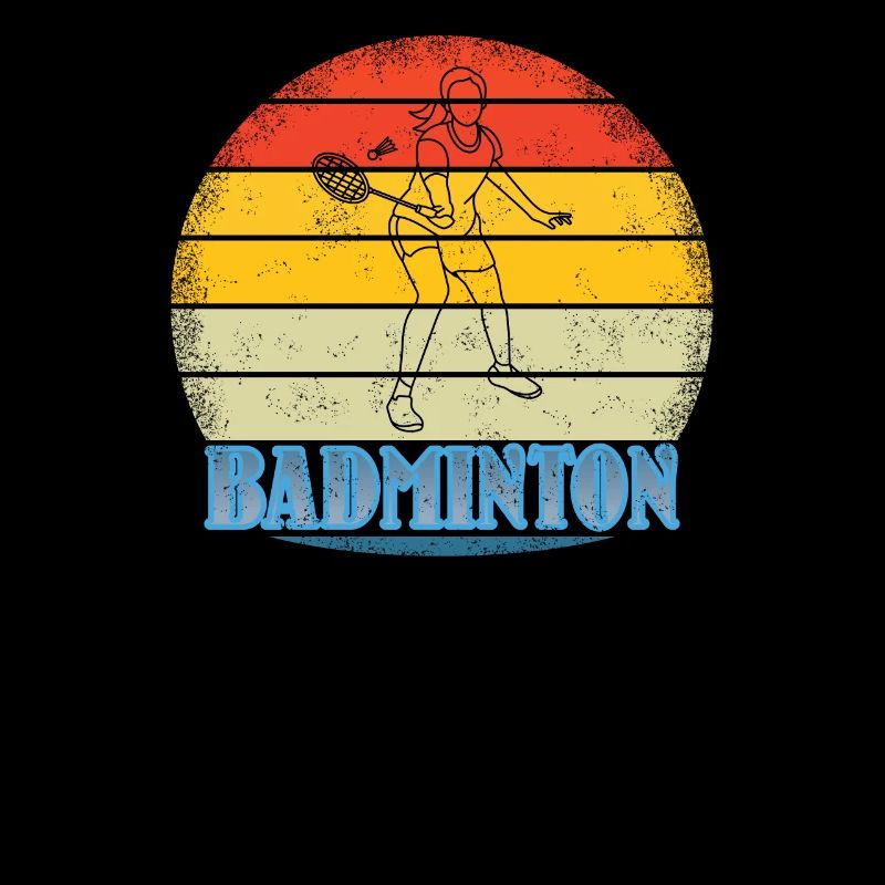 Conception d’idée cadeau de joueur de badminton