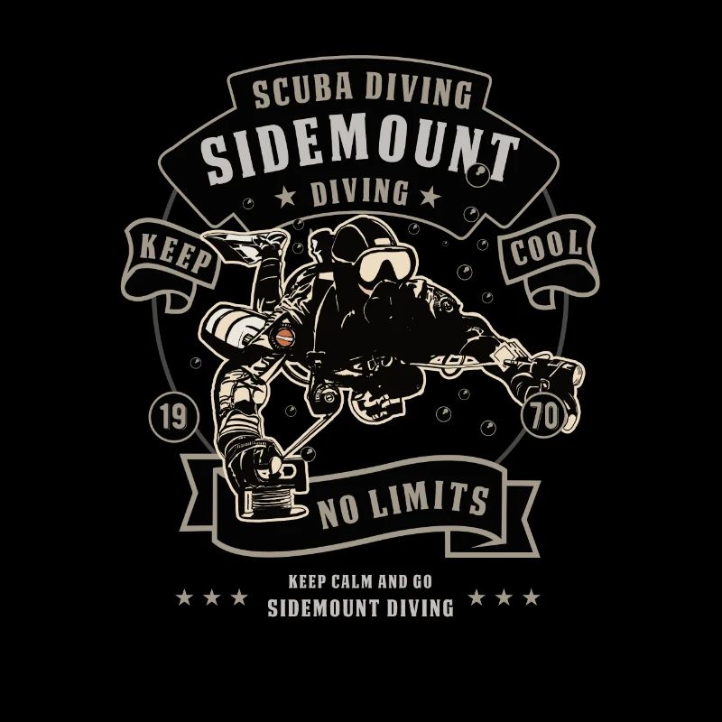 Sidemount Diving Keep Calm Cave Diving Gift