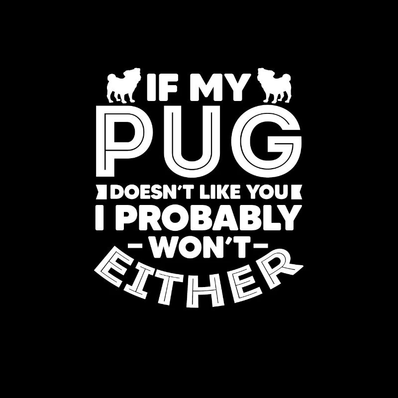 Mops Hund Hundefreund Haustier Möpse Pug Geschenk