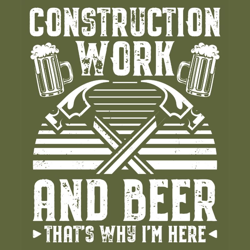 Construction worker beer
