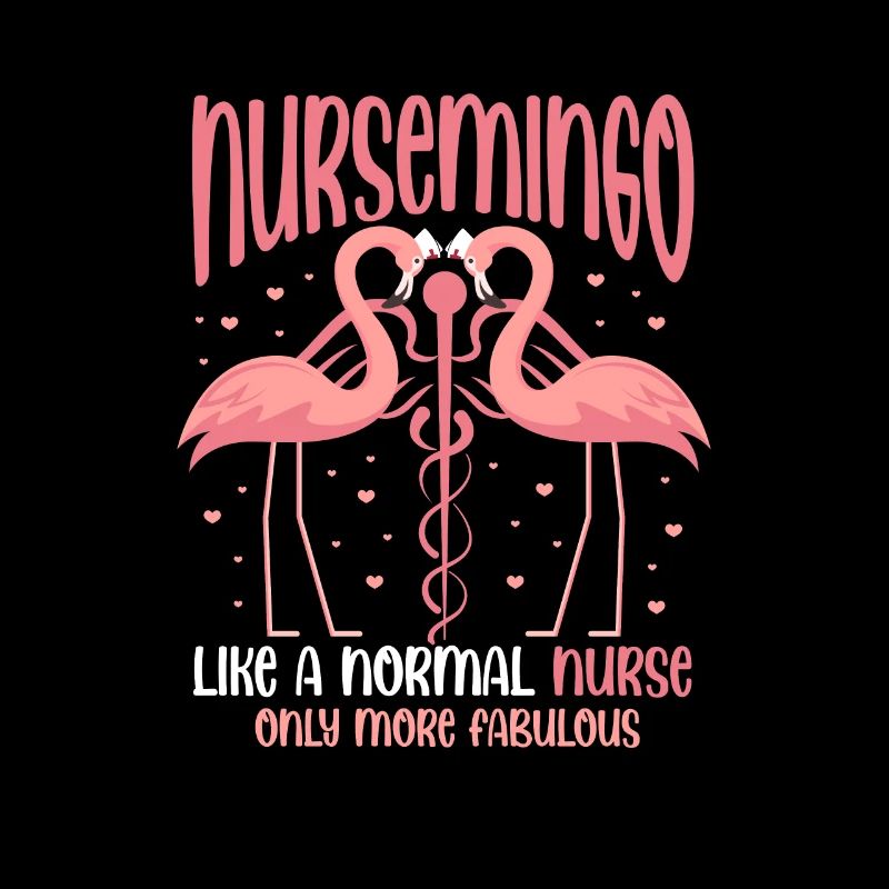 Flamingo Nurse Pink Bird Gift
