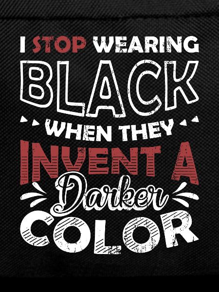 I stop wearing black