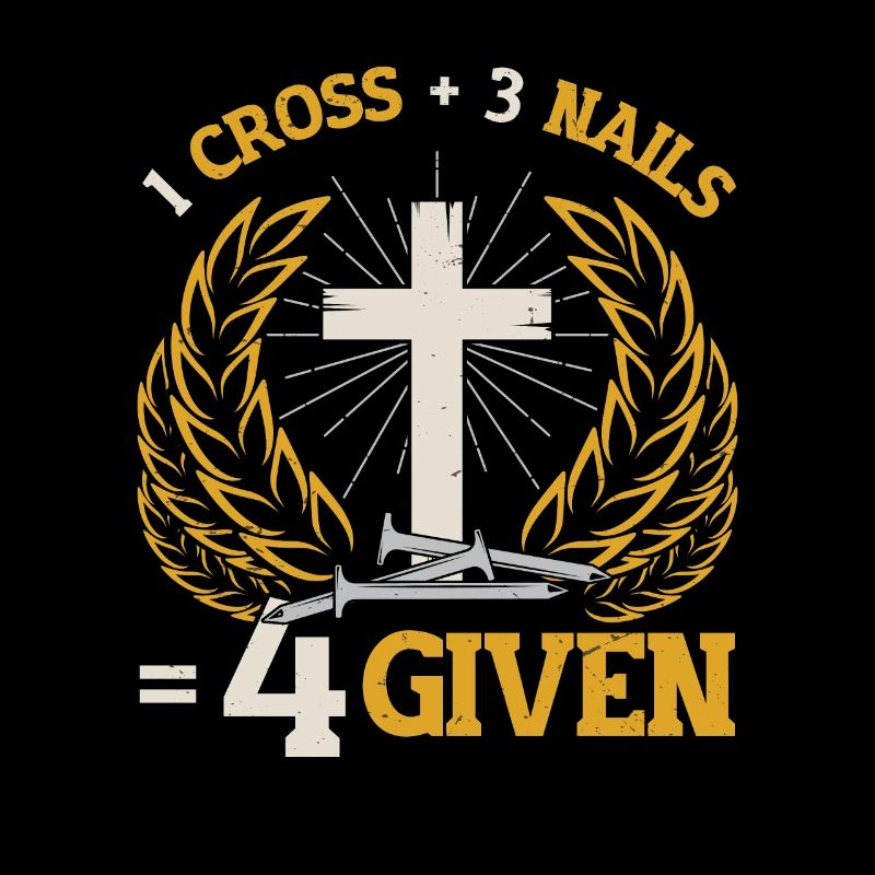 Religious, 1 cross, 3 nails, 4 Jesus, given