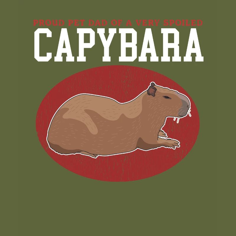 Capybara Dad | Wasserschwein Capybaras Geschenk