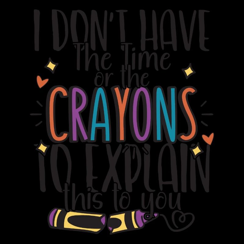 Ich habe nicht die Zeit oder die Buntstifte