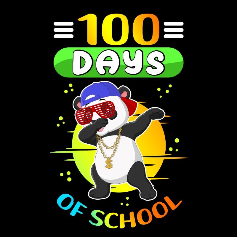 100 School Days Kids Students School Gift