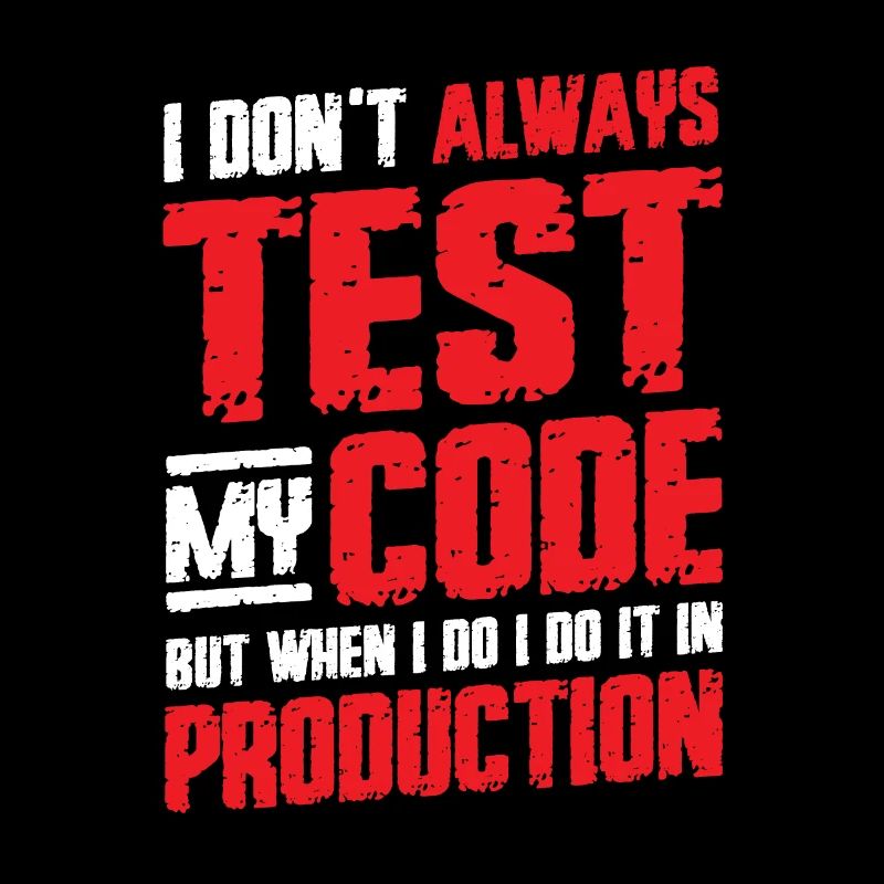 Je teste mon code en production
