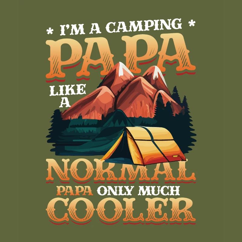 Camping Dad, campfire