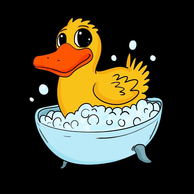 Duck bathing duck bathing