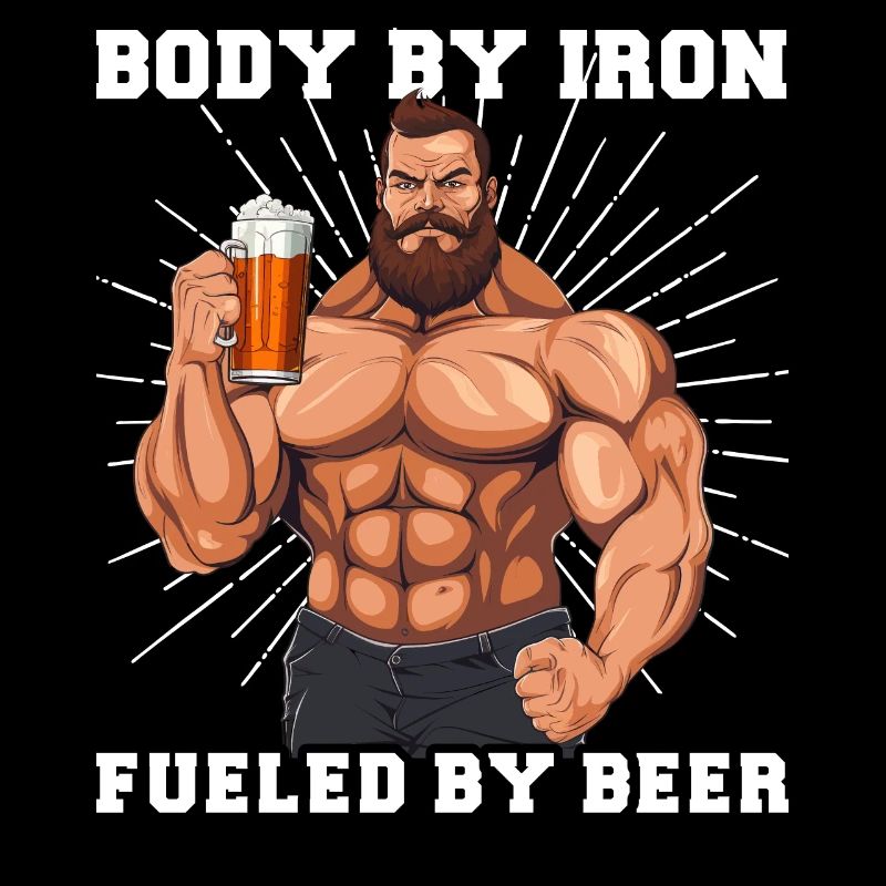 Bodybuilder Gym Bier | Body by iron