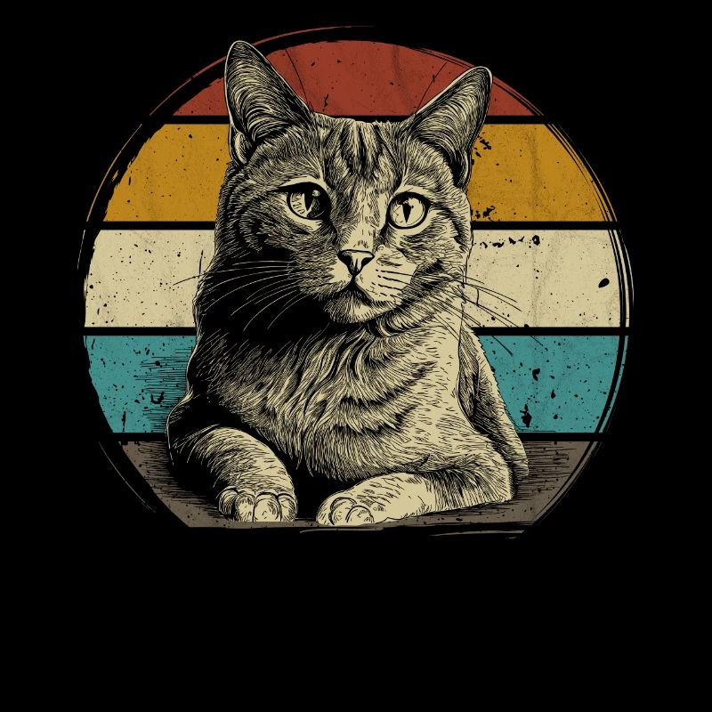 Retro Katze Kätzchen