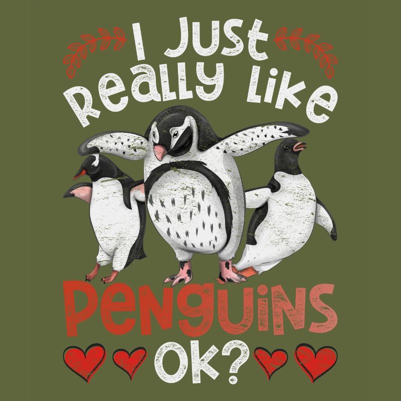 Nur ein Mädchen das Pinguine liebt Tier Pinguin