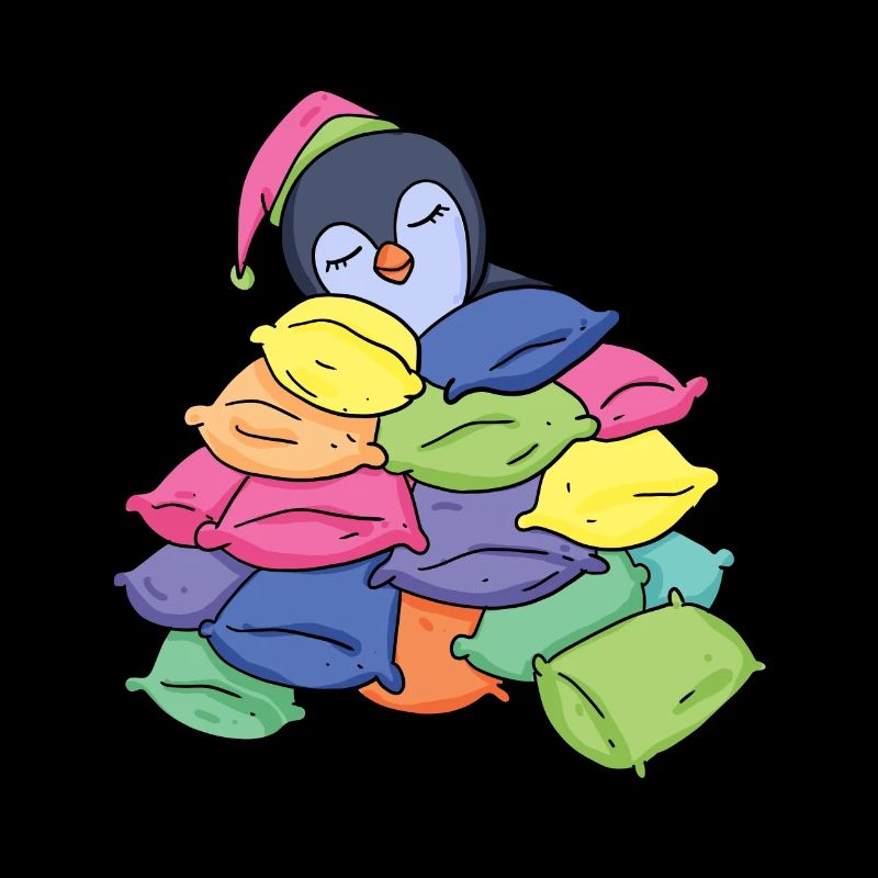 Schlafender Pinguin