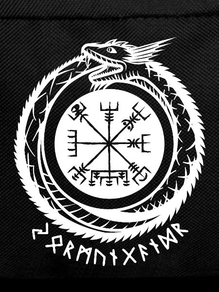Jörmungandr with Viking compass