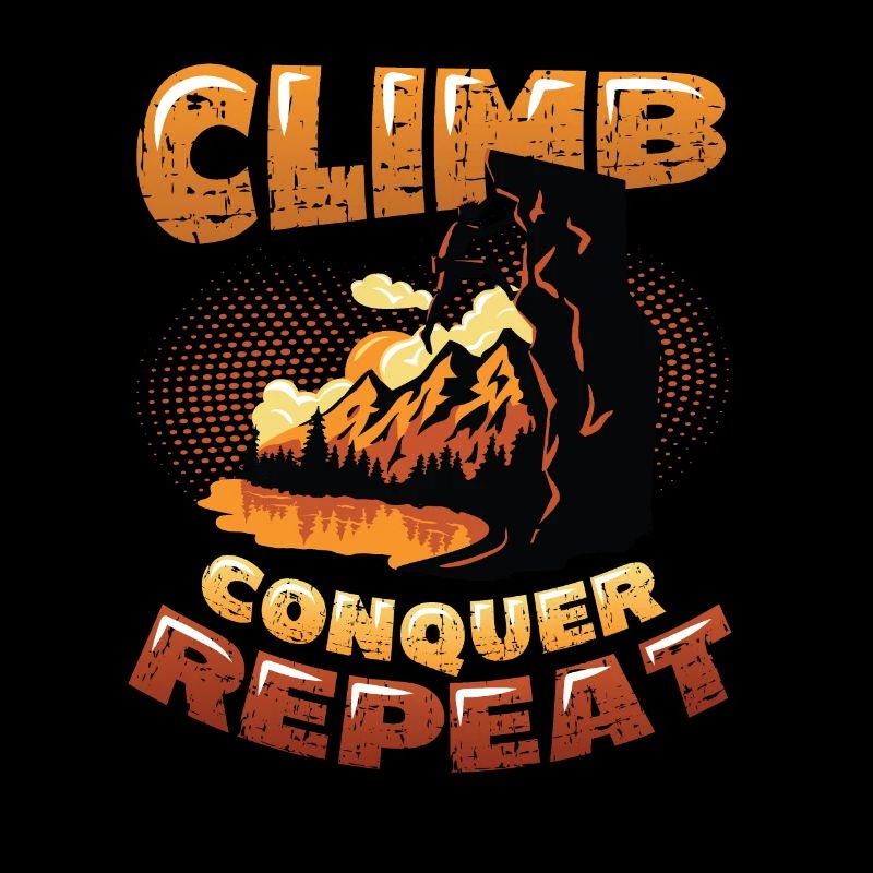 Climbing, conquering, repeating, mountaineering