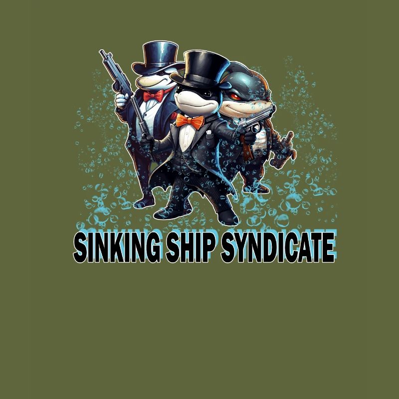 Funny Orca Sinking Ship Syndicate - Orcas Making