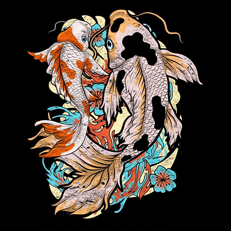 Japanese Koi Fish Farmer Gift Koi Carp