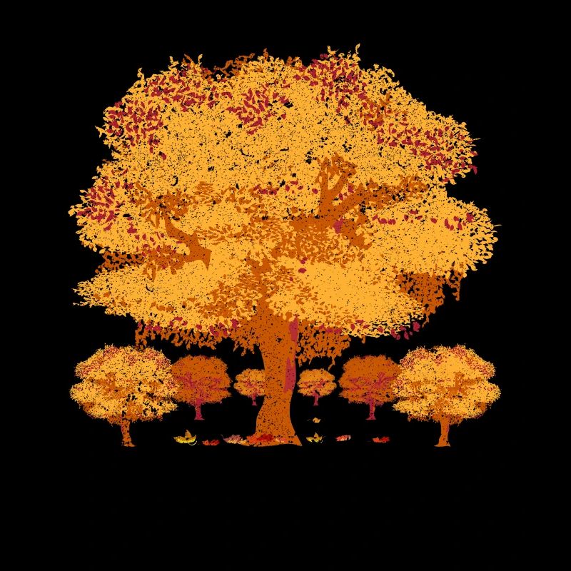 Forest Tree Deciduous Leaves Gift Autumn