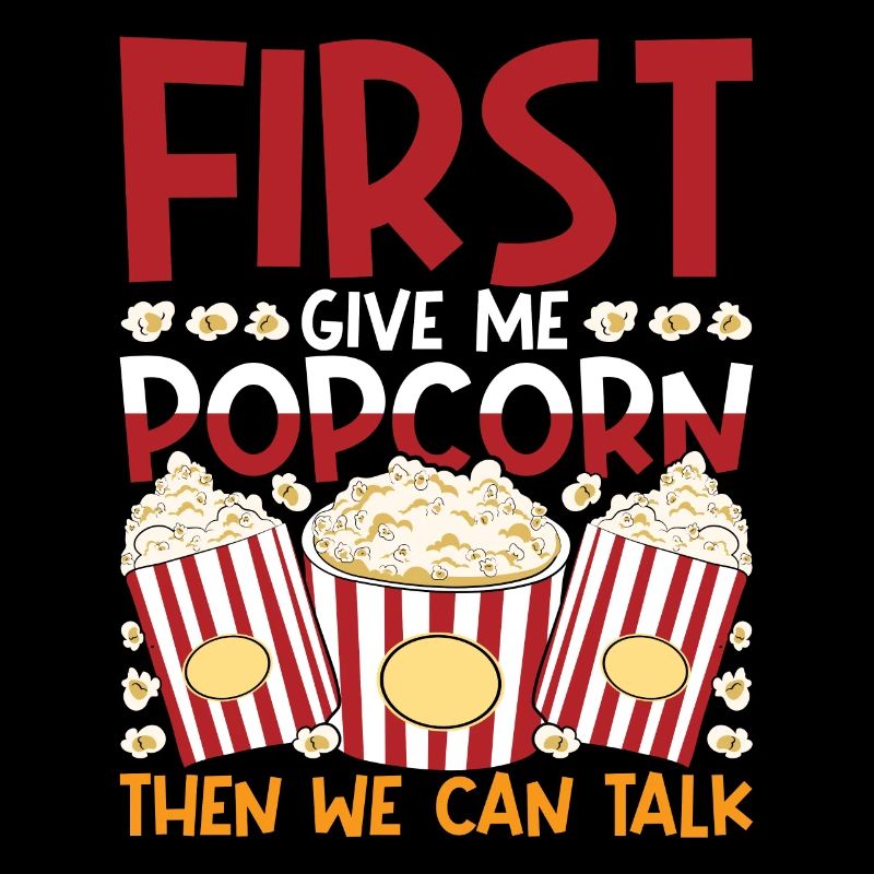 Snack Popcorn Lover Funny Gift Popcorn