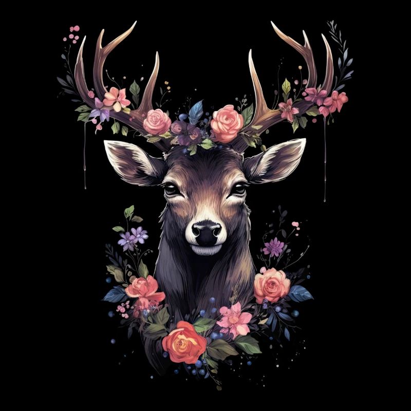 Remplacement dirndl cerf bois cerf cerf