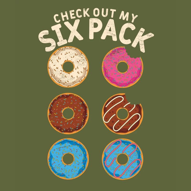 Look at my six-pack Funny Gift Donuts