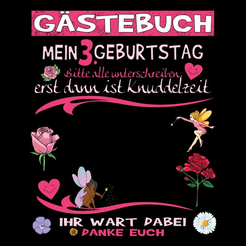 3. Geburtstag Mädchen & Junge Gästebuch
