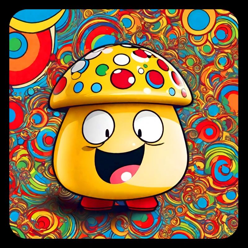 Funny Psychedelic Mushroom