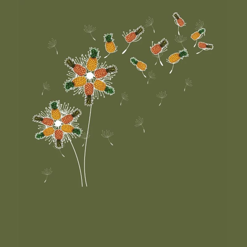 Exotic Fruit Fruit Gift Dandelion Pineapple