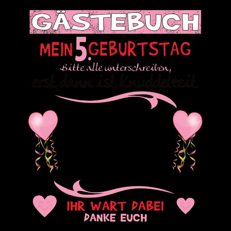 5. Geburtstag Mädchen & Junge Gästebuch