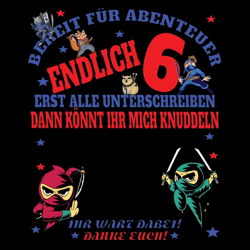 6. Geburtstag Junge & Mädchen Gästebuch