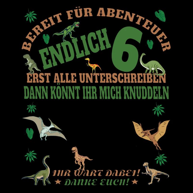6. Geburtstag Junge & Mädchen Gästebuch