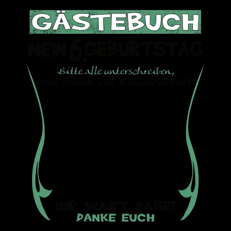 6. Geburtstag Junge & Mädchen Gästebuch