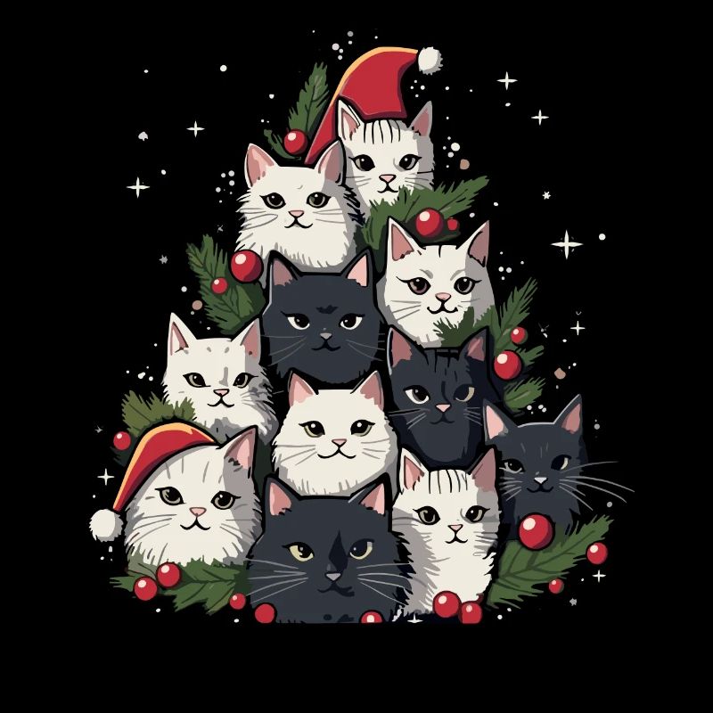 Weihnachtsbaum Katzen Cat Tree Kätzchen Geschenk