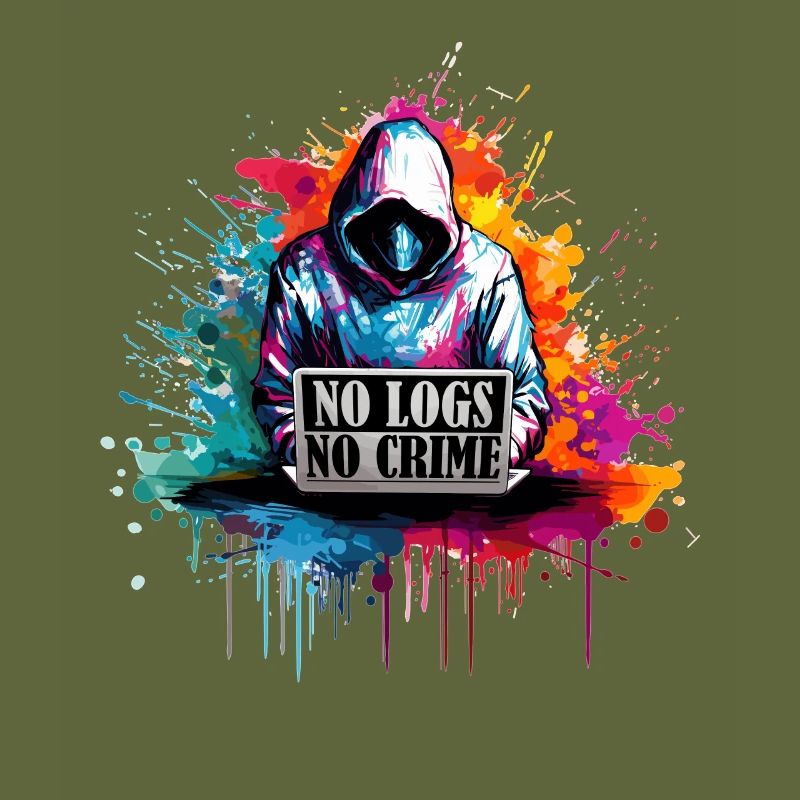 Ethical Hacker's Code: No Logs, No Crime Visual