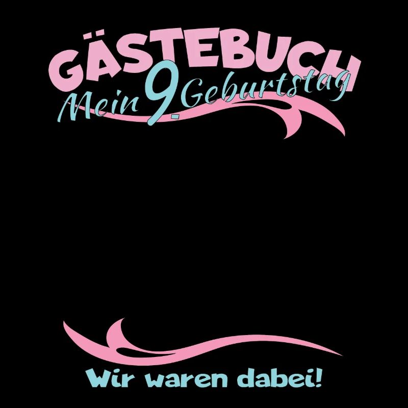9. Geburtstag Mädchen & Junge Gästebuch
