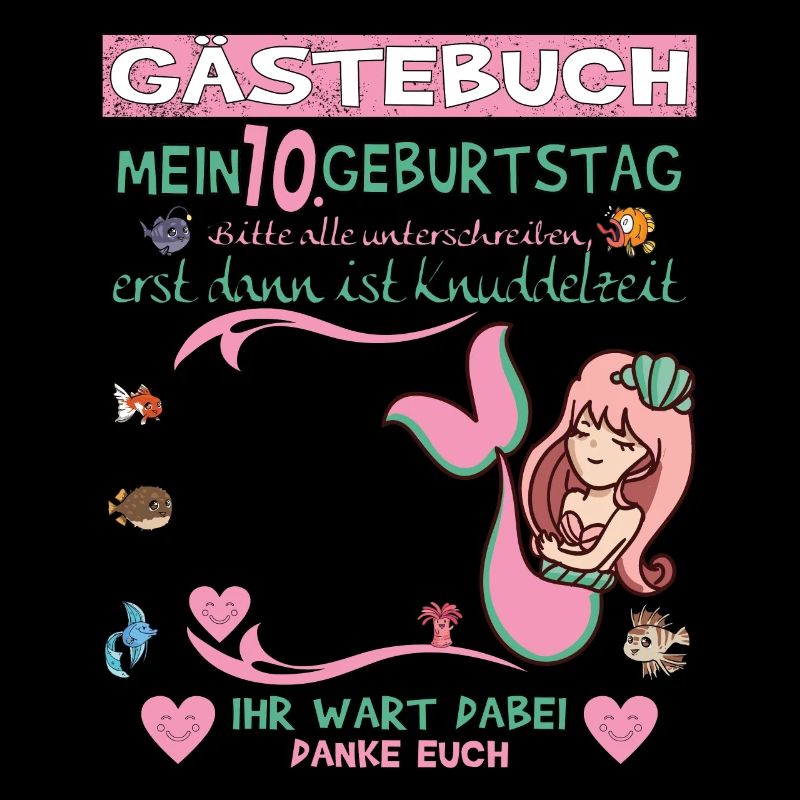 10. Geburtstag Mädchen & Junge Gästebuch