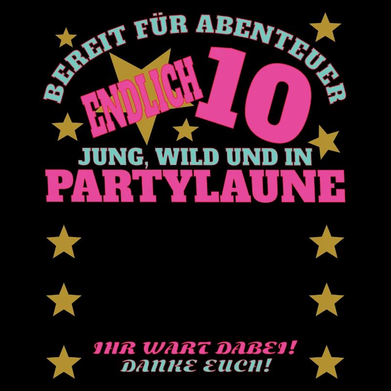 10. Geburtstag Mädchen & Junge Gästebuch