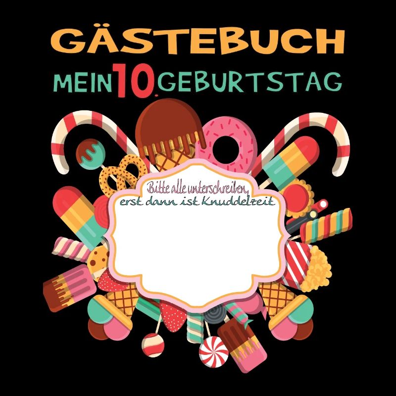 10. Geburtstag Mädchen & Junge Gästebuch