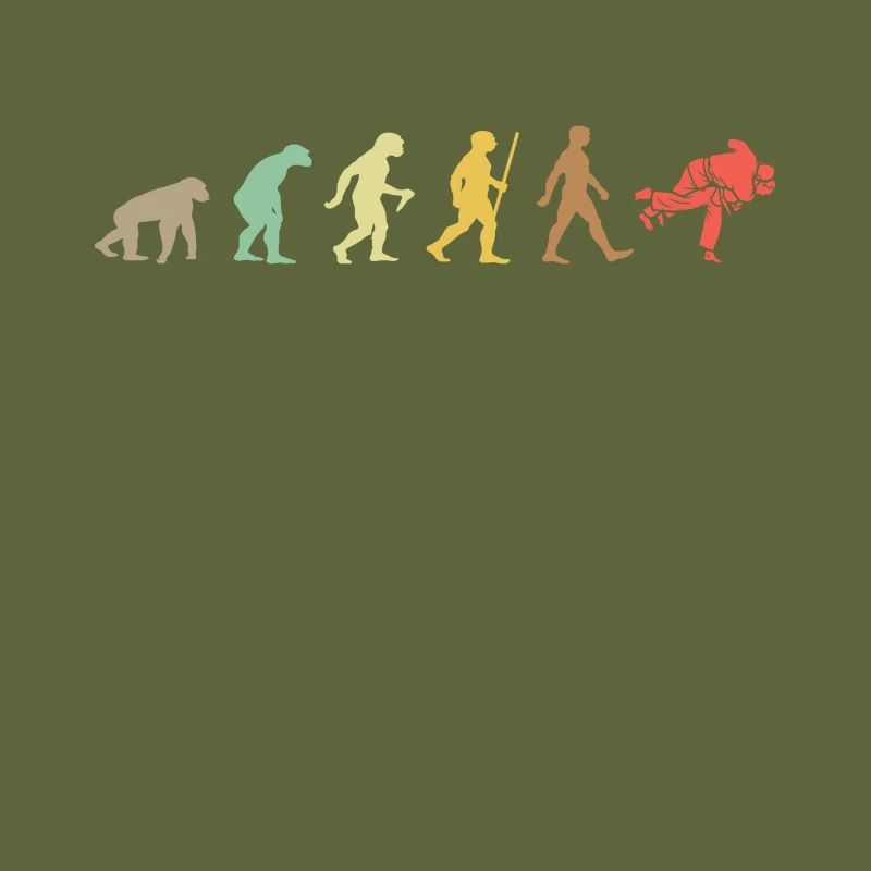Vintage Judo Retro Martial Arts Evolution
