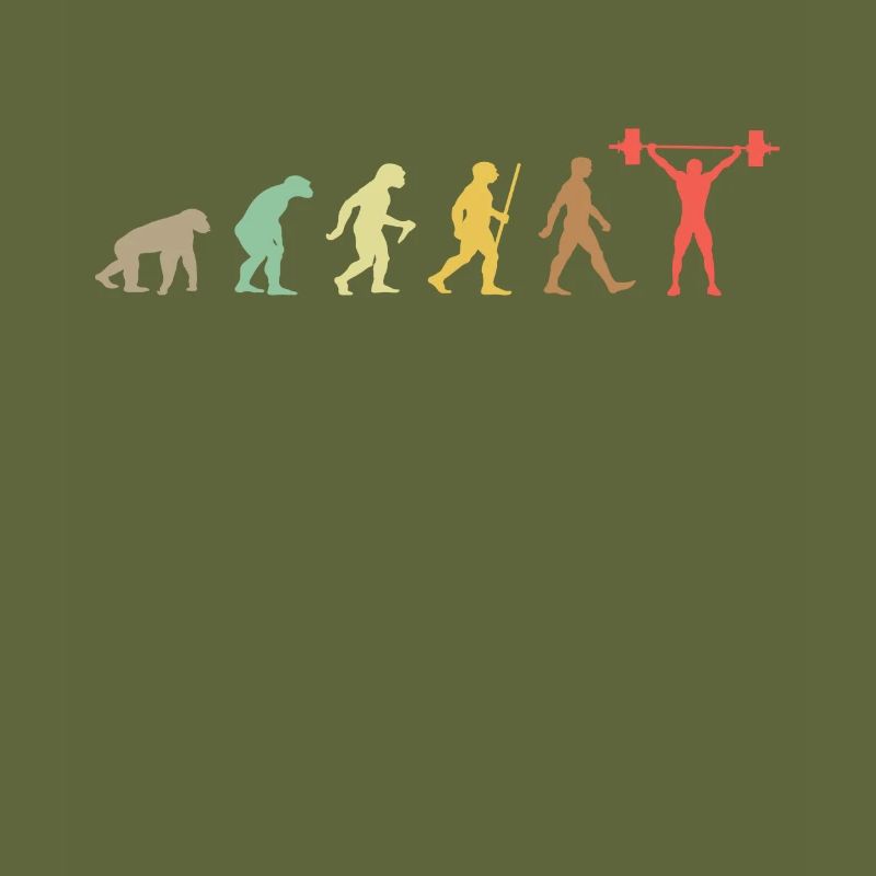 Gewichtheben Retro Bodybuilding Evolution Passformen