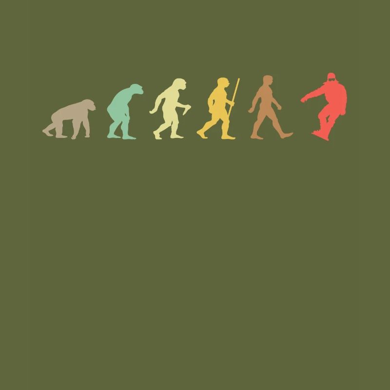 Snowboarden Retro Snowboard Evolution Snowboarder