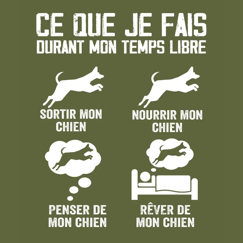 Ce que je fais durant mon temps libre Chien
